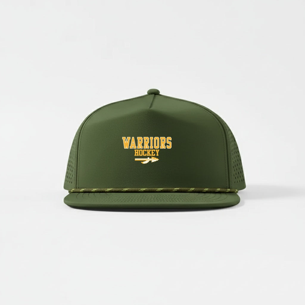 KP HS Hockey Foremost Water Repellent 5 Panel Snapback Golf Hats with Rope