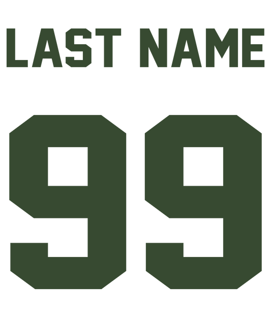 Back Name and Number Customization