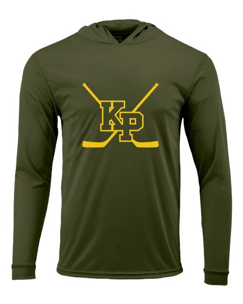 KP HS Hockey Paragon Unisex Bahama Performance Hooded Long Sleeve T-Shirt