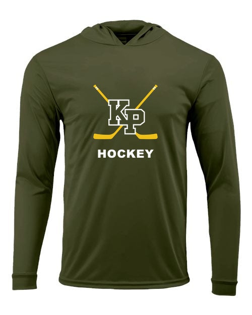KP HS Hockey Paragon Unisex Bahama Performance Hooded Long Sleeve T-Shirt