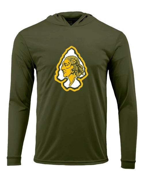 KP HS Hockey Paragon Unisex Bahama Performance Hooded Long Sleeve T-Shirt