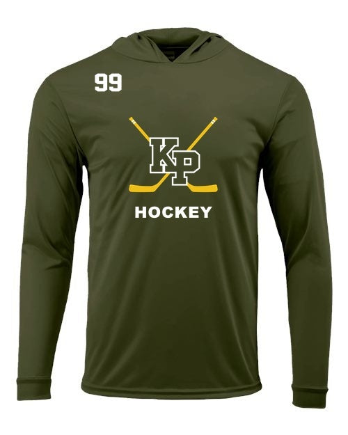 KP HS Hockey Paragon Unisex Bahama Performance Hooded Long Sleeve T-Shirt